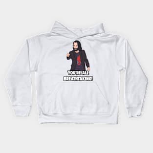 'You're All breathtaking' Keanu Reeves Meme Kids Hoodie